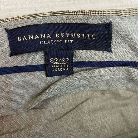 Banana republic cotton blend classic fit dressy casual pants 32/32 - Picture 6 of 12
